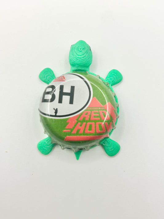 Red Hook IPA (BH Ben Harris Green) - Bottle Cap Magnet Turtle