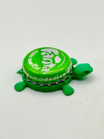 Fanta Lime Green - Bottle Cap Magnet Turtle Shell Shocked Art