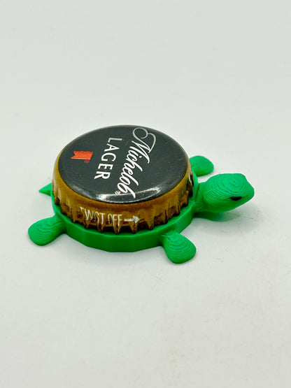 Michelob Lager (Vintage) - Bottle Cap Magnet Turtle Shell Shocked Art