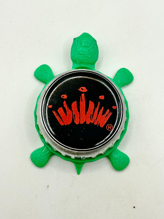 Budweiser Crown - Bottle Cap Magnet Turtle Shell Shocked Art