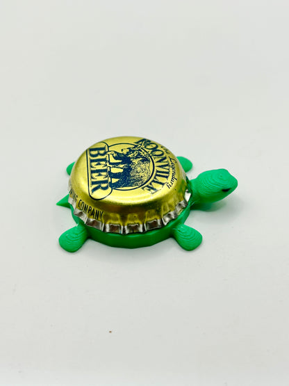 Boonville Beer - Bottle Cap Magnet Turtle Shell Shocked Art