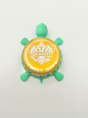Smirnoff (Gold) - Bottle Cap Magnet Turtle Shell Shocked Art