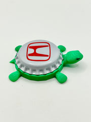 Honda - Bottle Cap Magnet Turtle Shell Shocked Art