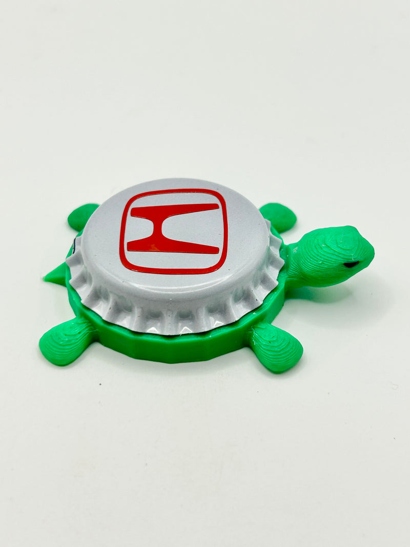 Honda - Bottle Cap Magnet Turtle Shell Shocked Art