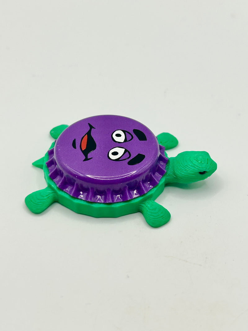 Grimace - Bottle Cap Magnet Turtle Shell Shocked Art