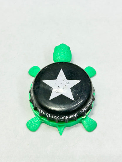 Jack Black Brewing - Bottle Cap Magnet Turtle Shell Shocked Art