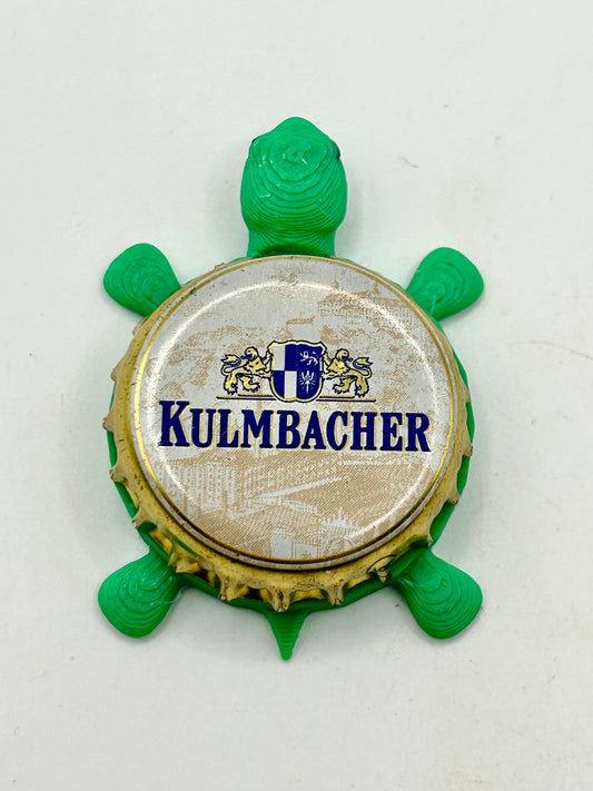 Kulmbacher - Bottle Cap Magnet Turtle Shell Shocked Art