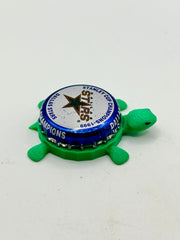 Dallas Stars Stanley Cup Champions (1999) - Bottle Cap Magnet Turtle Shell Shocked Art