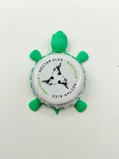 Nectar Ales - Bottle Cap Magnet Turtle Shell Shocked Art