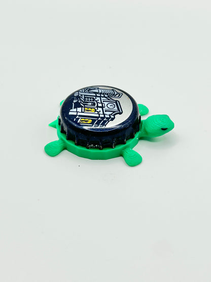 Third Shift Brewing - Bottle Cap Magnet Turtle Shell Shocked Art