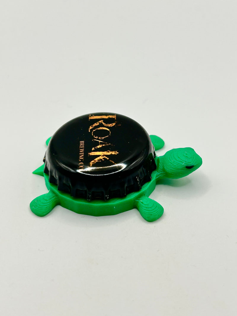 Roak Brewing - Bottle Cap Magnet Turtle Shell Shocked Art