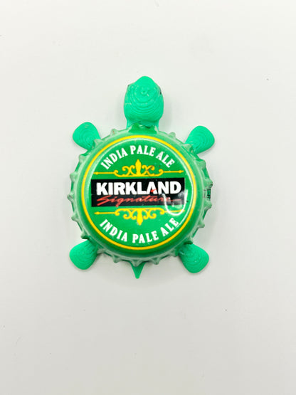 Kirkland India Pale Ale (Green) - Bottle Cap Magnet Turtle Shell Shocked Art