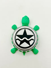 Ranger Creek Brewing - Bottle Cap Magnet Turtle Shell Shocked Art