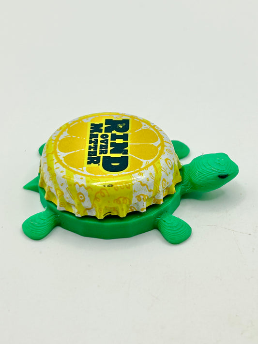 Rind Over Matter - Bell's Beer - Bottle Cap Magnet Turtle Shell Shocked Art