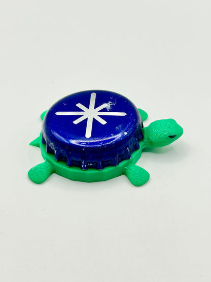 Jarritos Mineragua - Bottle Cap Magnet Turtle Shell Shocked Art