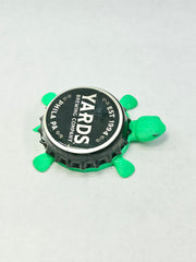 Yards Brewing - Bottle Cap Magnet Turtle Shell Shocked Art