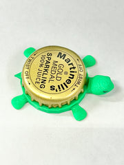 Martinelli’s Sparkling Juice - Bottle Cap Magnet Turtle Shell Shocked Art