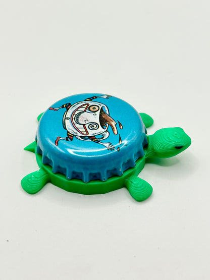 Bell's Beer (Jave Stout) - Bottle Cap Magnet Turtle Shell Shocked Art