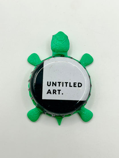 Untitled Art Brewing - Bottle Cap Magnet Turtle Shell Shocked Art