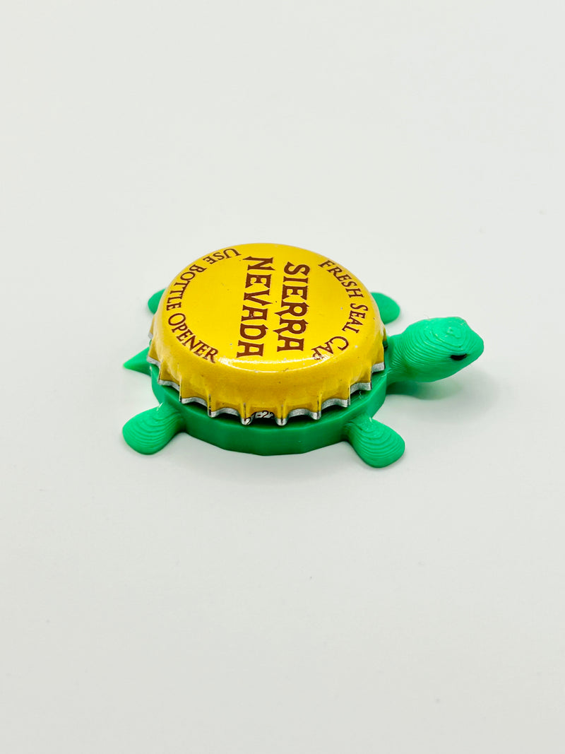 Sierra Nevada (Yellow Cap) - Bottle Cap Magnet Turtle Shell Shocked Art