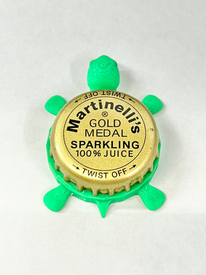 Martinelli’s Sparkling Juice - Bottle Cap Magnet Turtle Shell Shocked Art