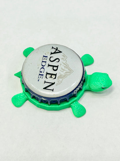 Aspen Edge - Bottle Cap Magnet Turtle Shell Shocked Art
