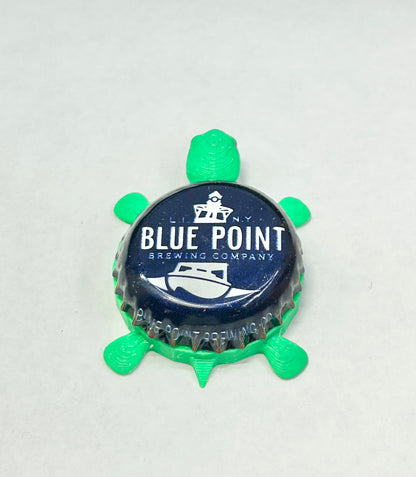 Blue Point Brewing (Vintage) - Bottle Cap Magnet Turtle Shell Shocked Art