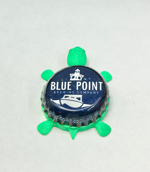 Blue Point Brewing (Vintage) - Bottle Cap Magnet Turtle Shell Shocked Art