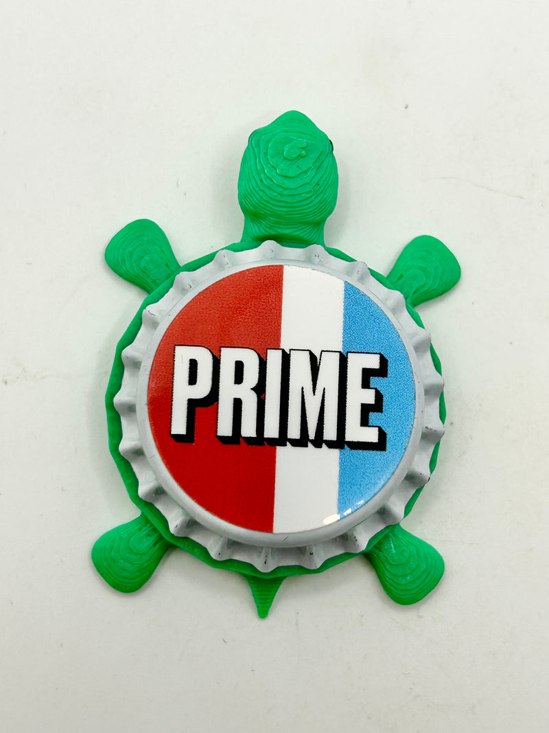 PRIME Drink - Bottle Cap Magnet Turtle