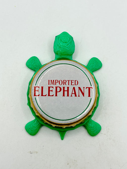 Carlsberg Imported Elephant Pilsner - Bottle Cap Magnet Turtle (Copy) Shell Shocked Art