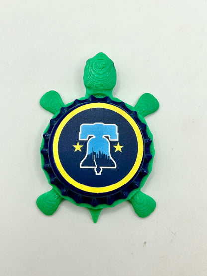 Philadelphia Phillies City Connect Bottle-Cap Magnet Turtle | Shell Shocked Art Shell Shocked Art
