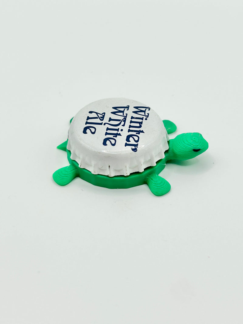 Bell's Winter White Ale - Bottle Cap Magnet Turtle Shell Shocked Art
