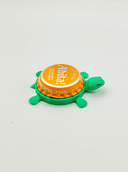 Abita Beer (Orange Cap) - Bottle Cap Magnet Turtle Shell Shocked Art
