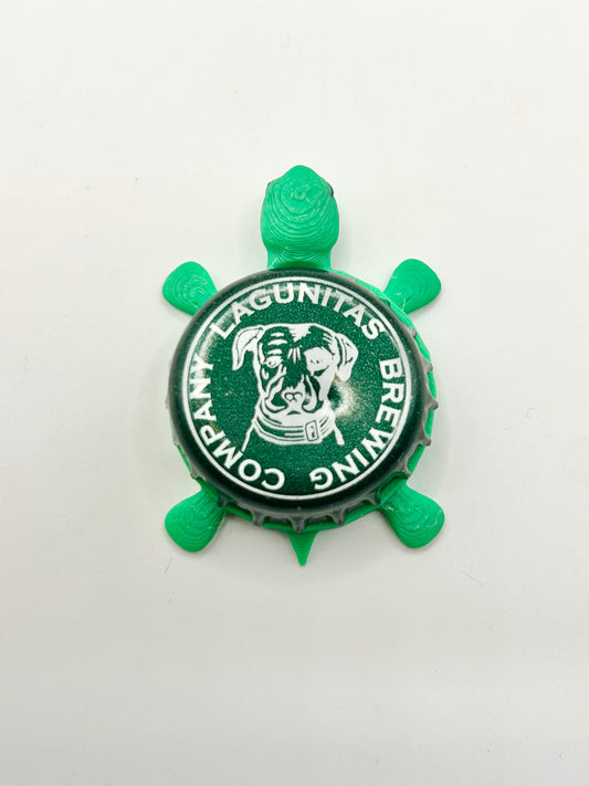 Lagunitas Brewing (Green) - Bottle Cap Magnet Turtle