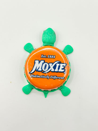 Moxie - Bottle Cap Magnet Turtle Shell Shocked Art