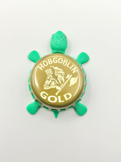 Hobgoblin Gold - Bottle Cap Magnet Turtle Shell Shocked Art