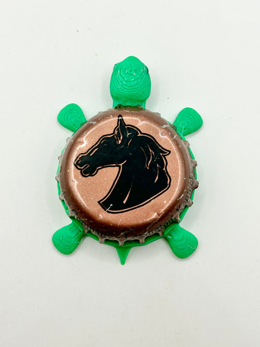 Lexington Brewing Co. (Brown) - Bottle Cap Magnet Turtle Shell Shocked Art