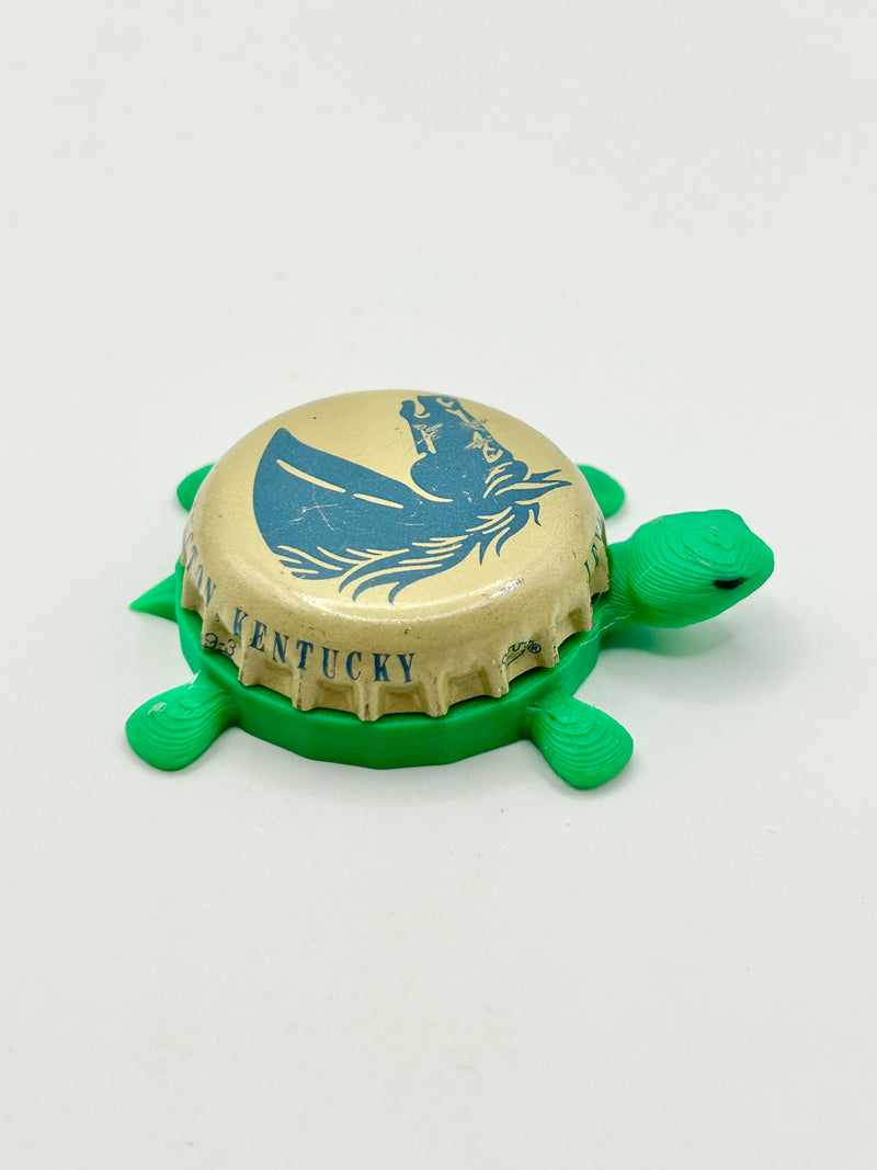 Lexington Brewing Co. (Beige) - Bottle Cap Magnet Turtle Shell Shocked Art