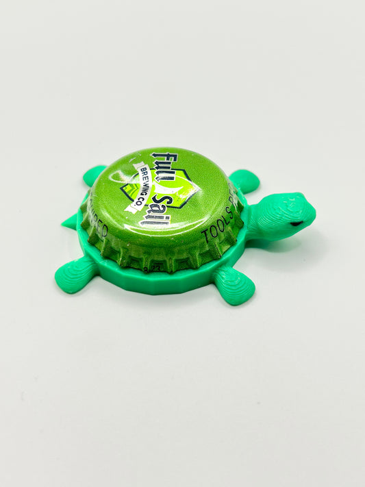 Full Sail Brewing (Green) - Bottle Cap Magnet Turtle