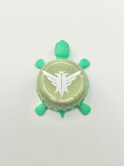 Smirnoff Eagle (Green) - Bottle Cap Magnet Turtle Shell Shocked Art