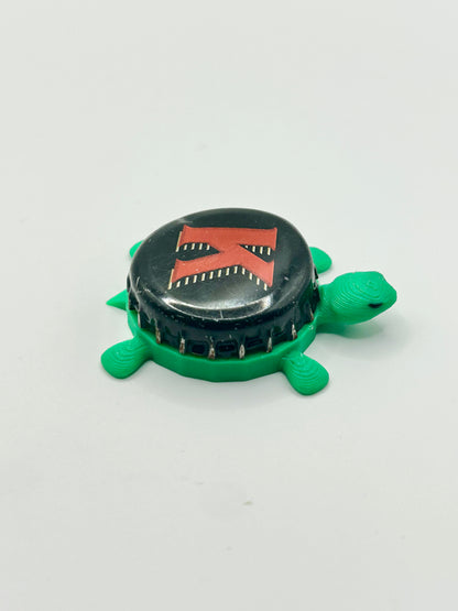 K Cider - Bottle Cap Magnet Turtle Shell Shocked Art