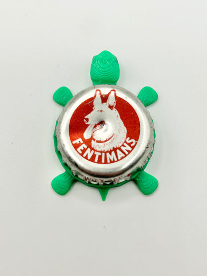 Fentimans (Red) - Bottle Cap Magnet Turtle Shell Shocked Art