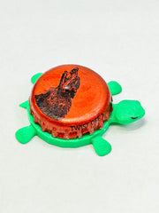 Wild Range IPA - Bottle Cap Magnet Turtle Shell Shocked Art