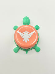 Smirnoff Eagle (Peach) - Bottle Cap Magnet Turtle Shell Shocked Art