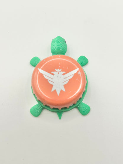 Smirnoff Eagle (Peach) - Bottle Cap Magnet Turtle Shell Shocked Art