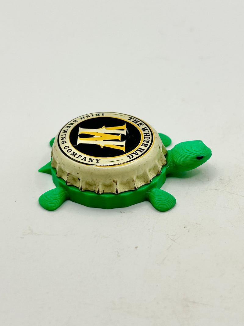The White Hag Brewing - Bottle Cap Magnet Turtle Shell Shocked Art