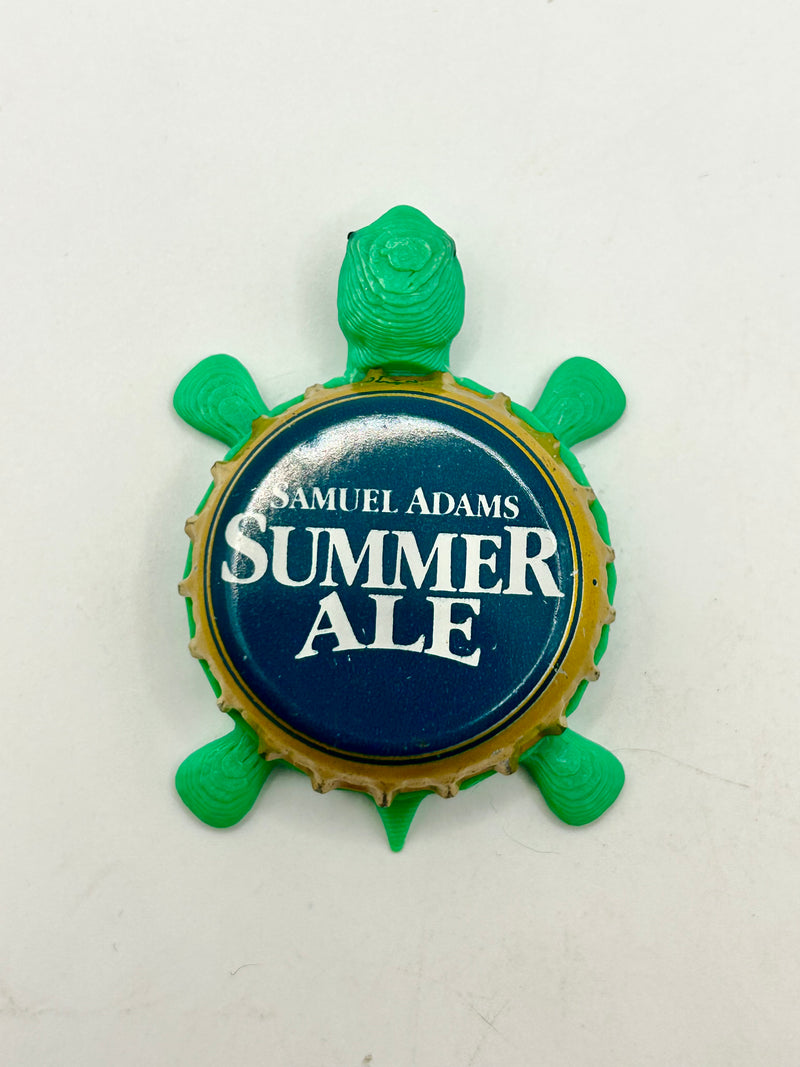 Sam Adams Summer Ale (Vintage) - Bottle Cap Magnet Turtle Shell Shocked Art