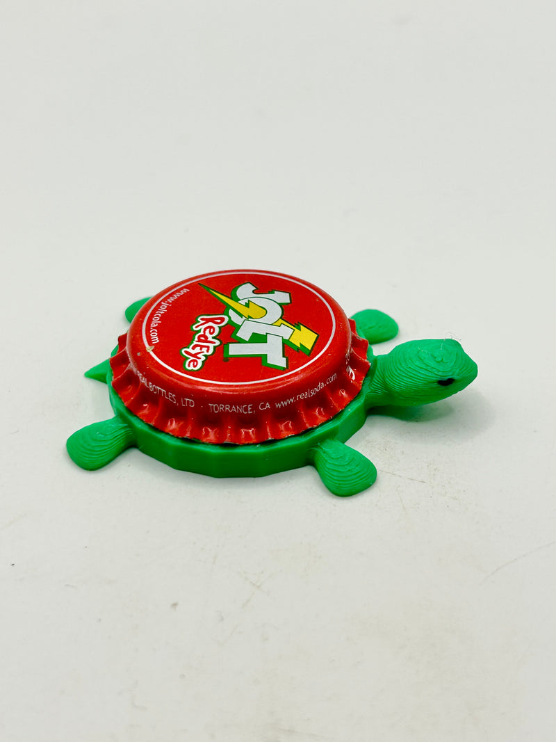 Jolt Redeye - Bottle Cap Magnet Turtle Shell Shocked Art