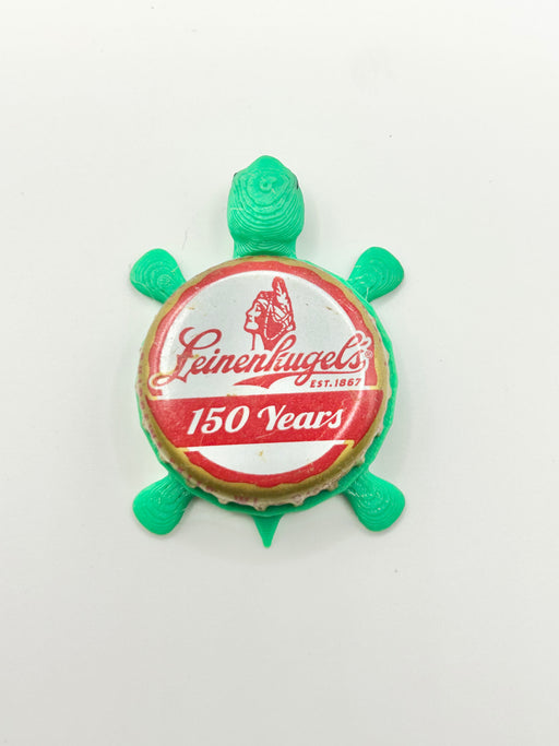 Leinenkugel's 150 Years - Bottle Cap Magnet Turtle Shell Shocked Art
