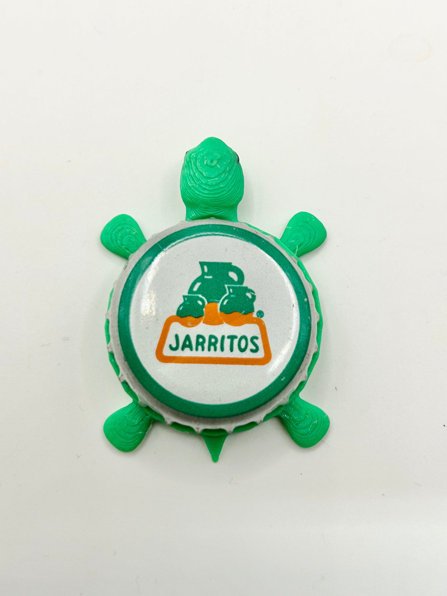 Jarritos (Green Trim) - Bottle Cap Magnet Turtle